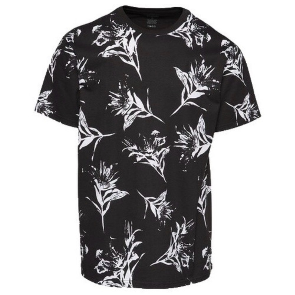 Monochrome Floral Tee Shirt